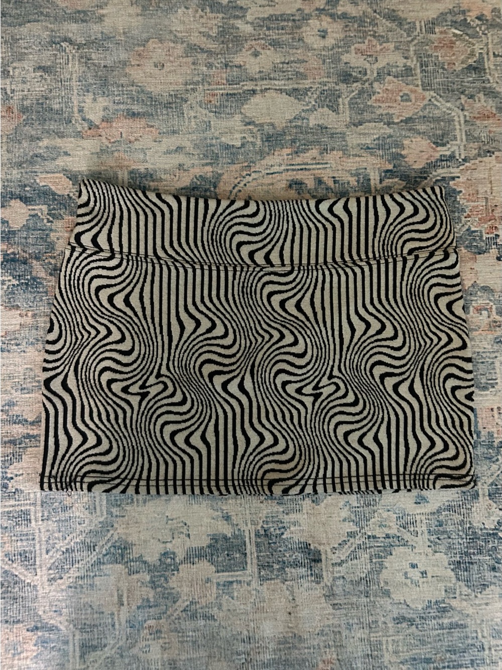 Black & White Swirl Pattern Women’s Mini Skirt